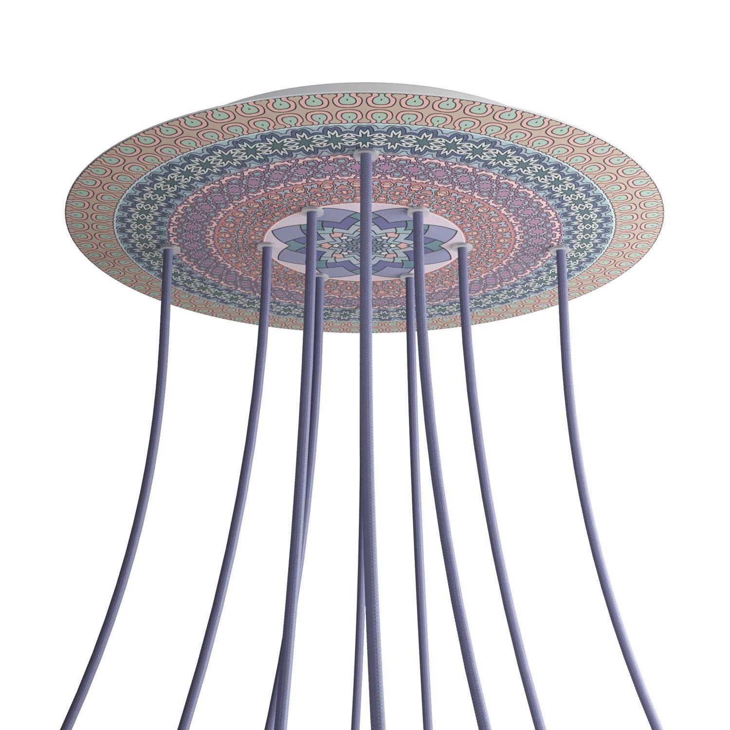 Kruhový stropní baldachýn Rose-One System - průměr 400 mm, kovový materiál