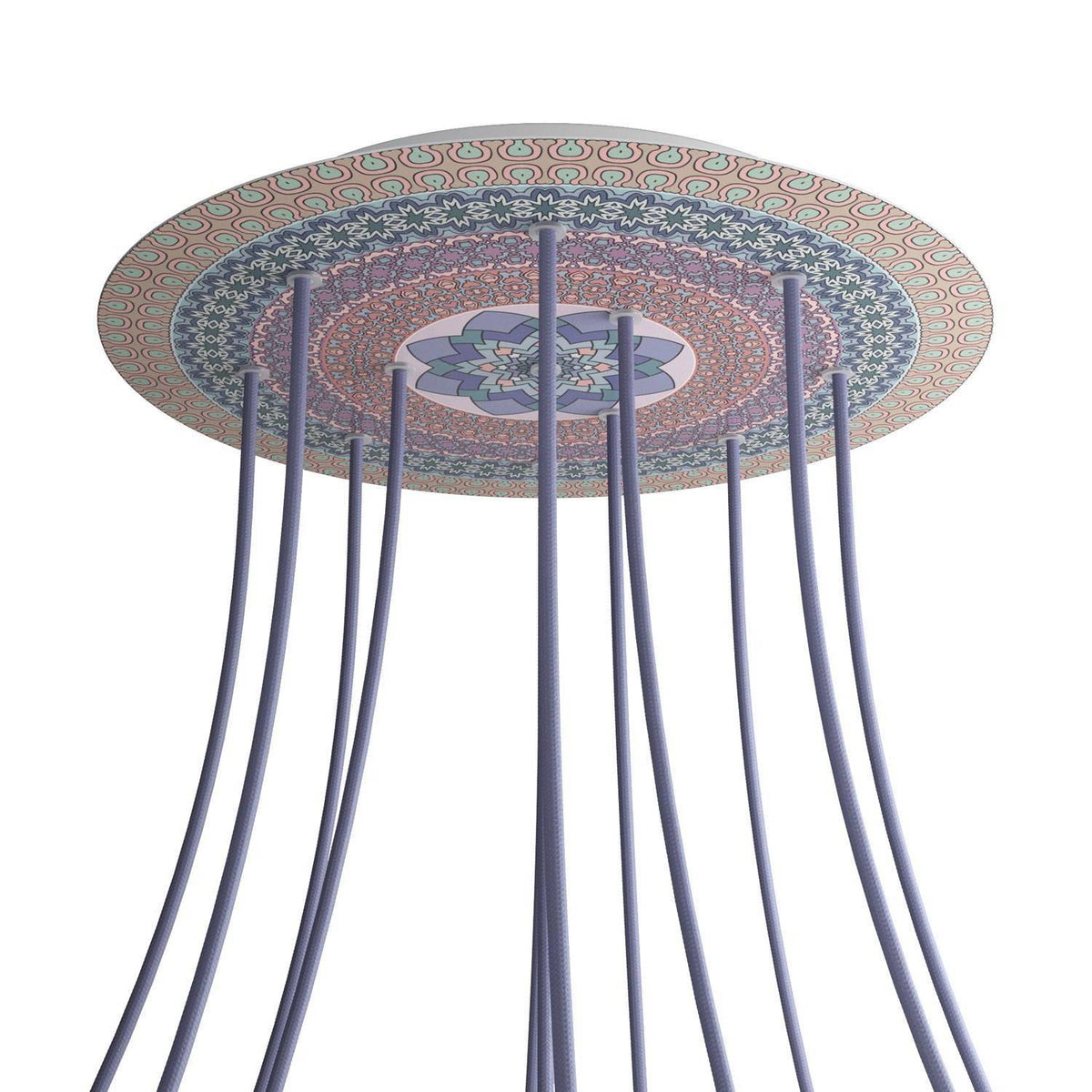 Kruhový stropní baldachýn Rose-One System - průměr 400 mm, kovový materiál