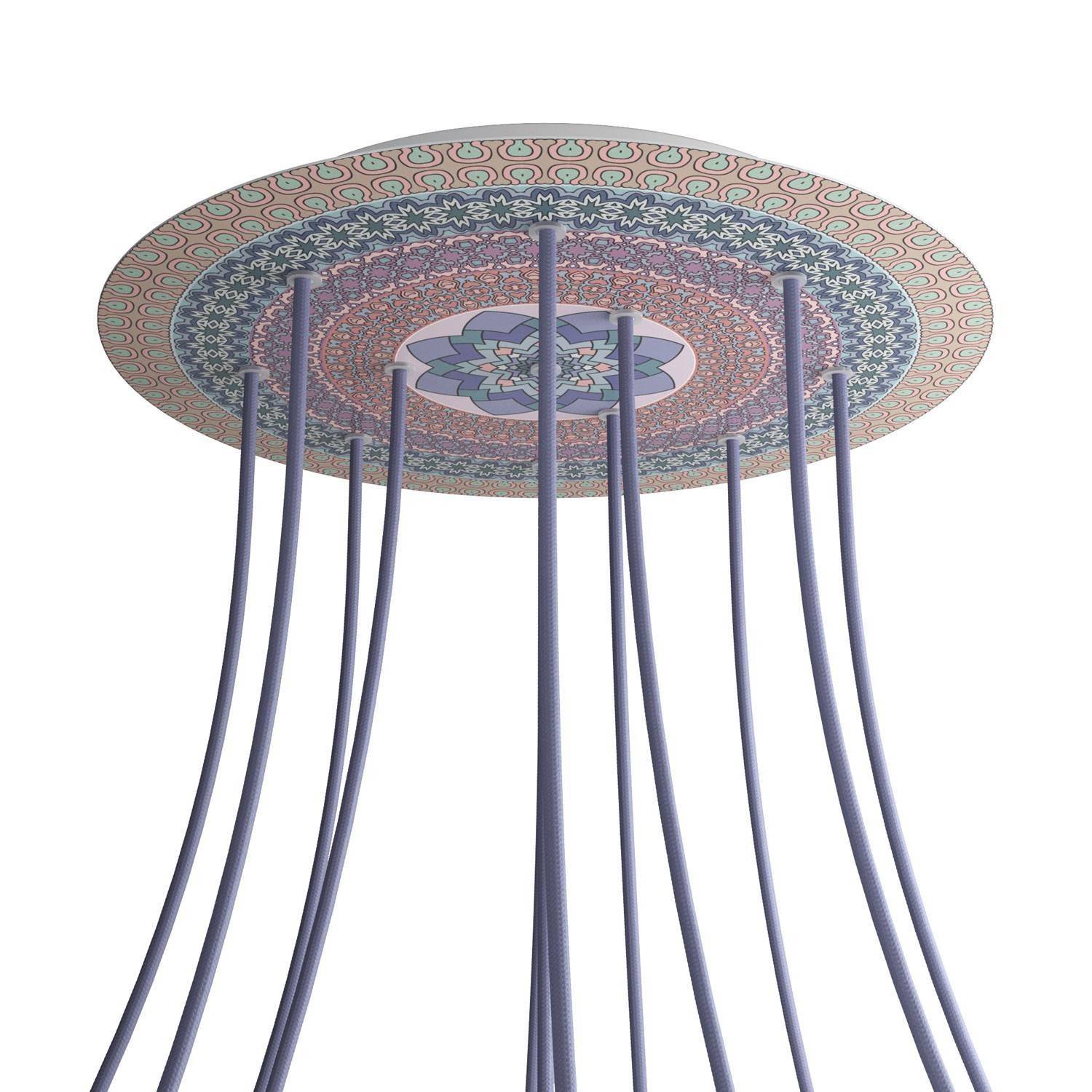 Kruhový stropní baldachýn Rose-One System - průměr 400 mm, kovový materiál