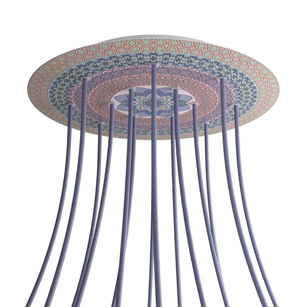 Kruhový stropní baldachýn Rose-One System - průměr 400 mm, kovový materiál