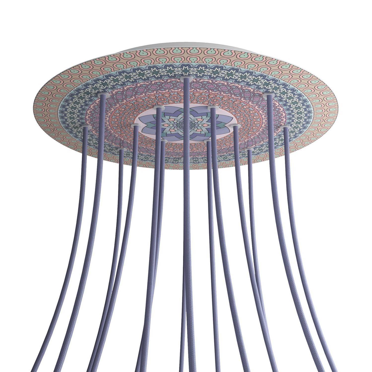 Kruhový stropní baldachýn Rose-One System - průměr 400 mm, kovový materiál