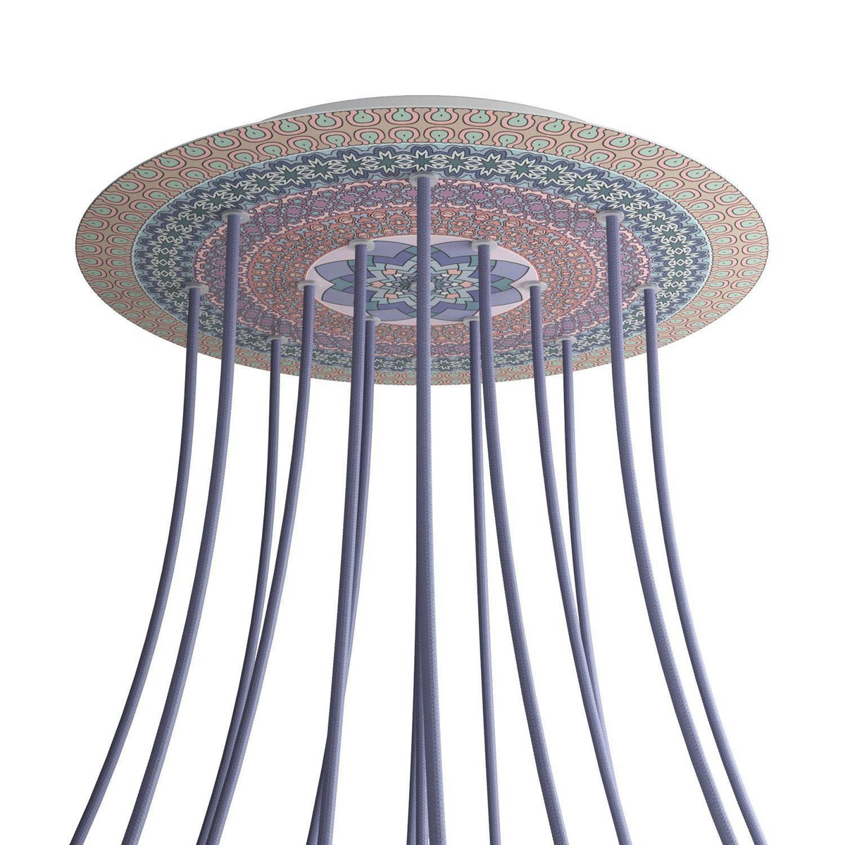 Kruhový stropní baldachýn Rose-One System - průměr 400 mm, kovový materiál