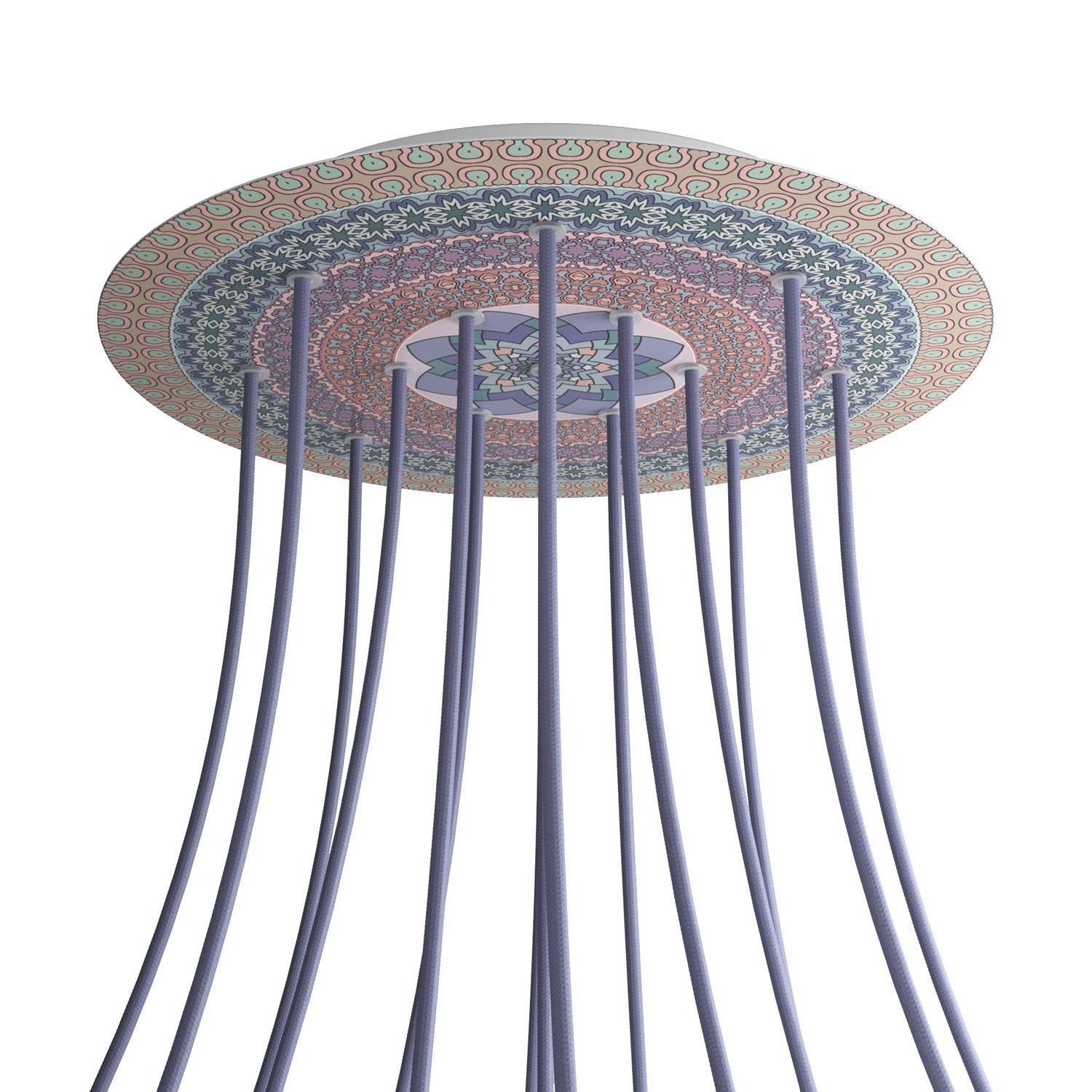 Kruhový stropní baldachýn Rose-One System - průměr 400 mm, kovový materiál