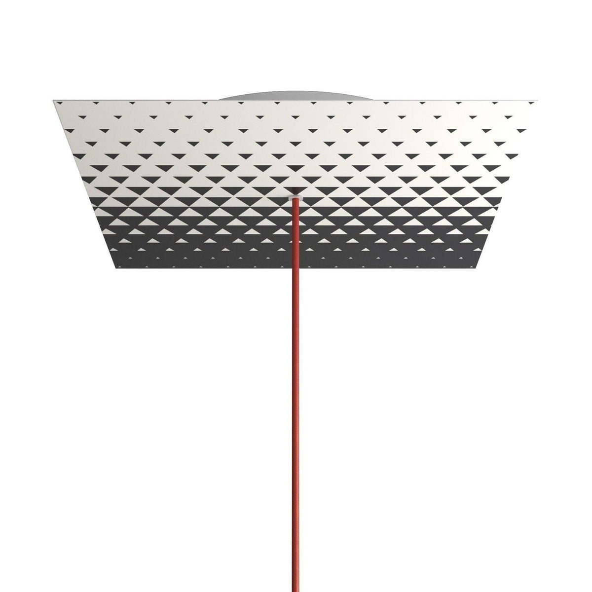Čtvercový stropní baldachýn Rose-One System - průměr 400 mm, kovový materiál