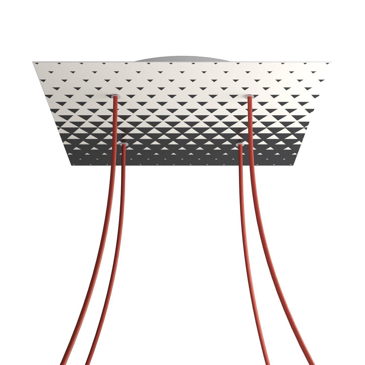 Kruhový stropní baldachýn Rose-One System - průměr 400 mm, kovový materiál