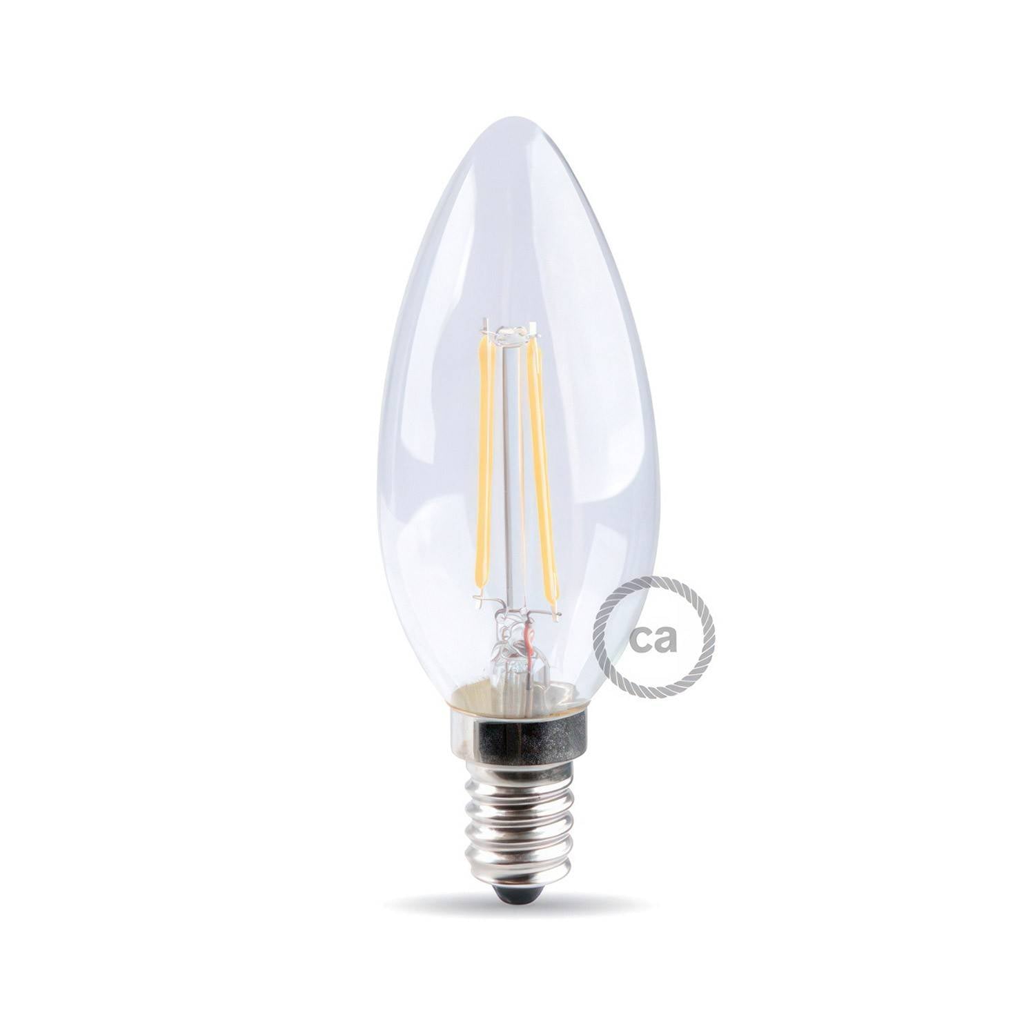 LED žárovka Olive 4,5W E14, 2700K, průhledná, 470 Lm