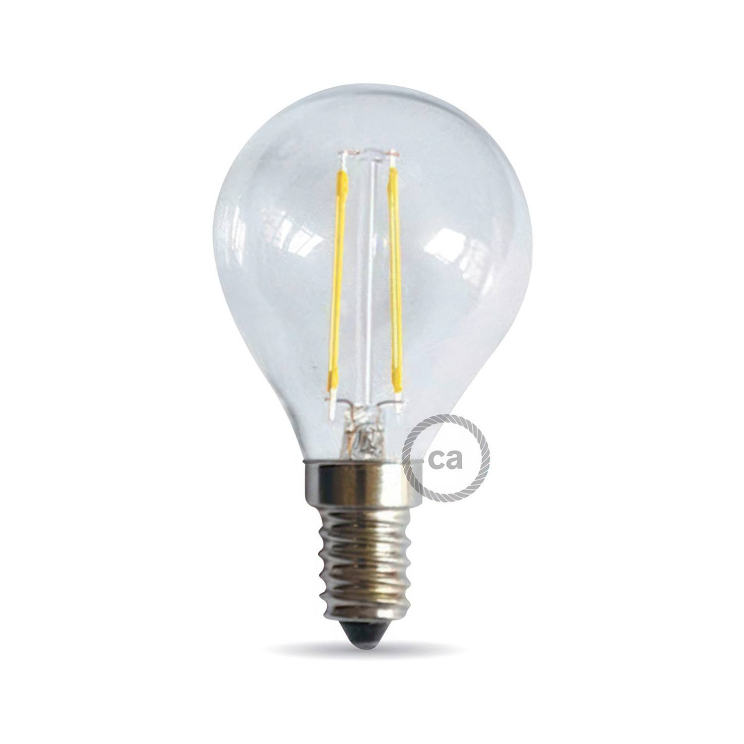 Žárovka LED Sphere 4W E14 Průhledná, 3000K, 440 Lm
