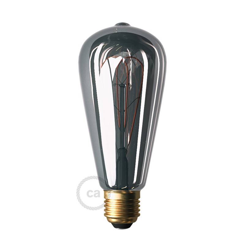 LED žárovka Smoky - Edison ST64, 5W E27, 2000K, stmívatelná