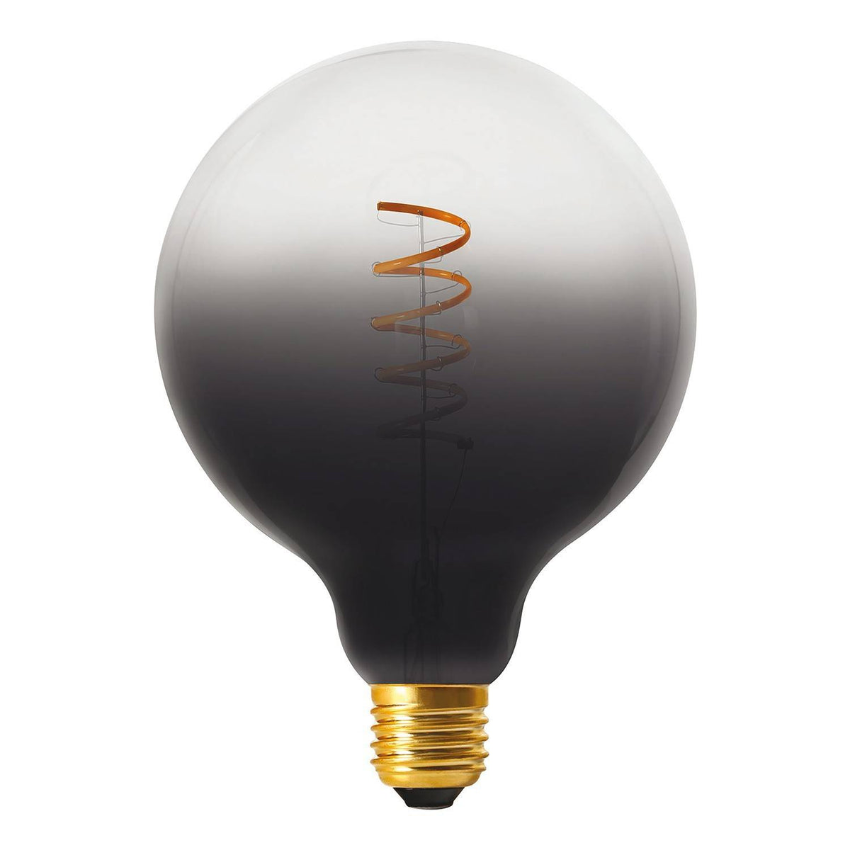Žárovka LED G125 tmavé stíny 4W E27, stmívatelná, 1900K