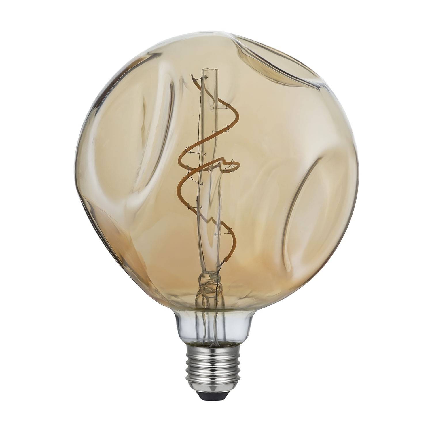 Zlatá stmívatelná LED žárovka G145, 5W E27, 1800K