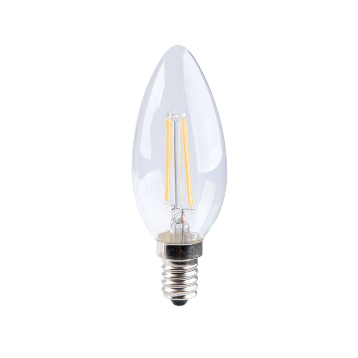 Průhledná LED žárovka Oliva 6W E14 2700K, 806 Lm