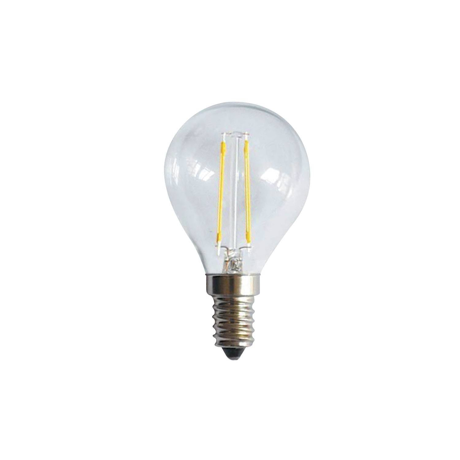 Průhledná LED žárovka E14 6.5W 2700K, 806 Lm