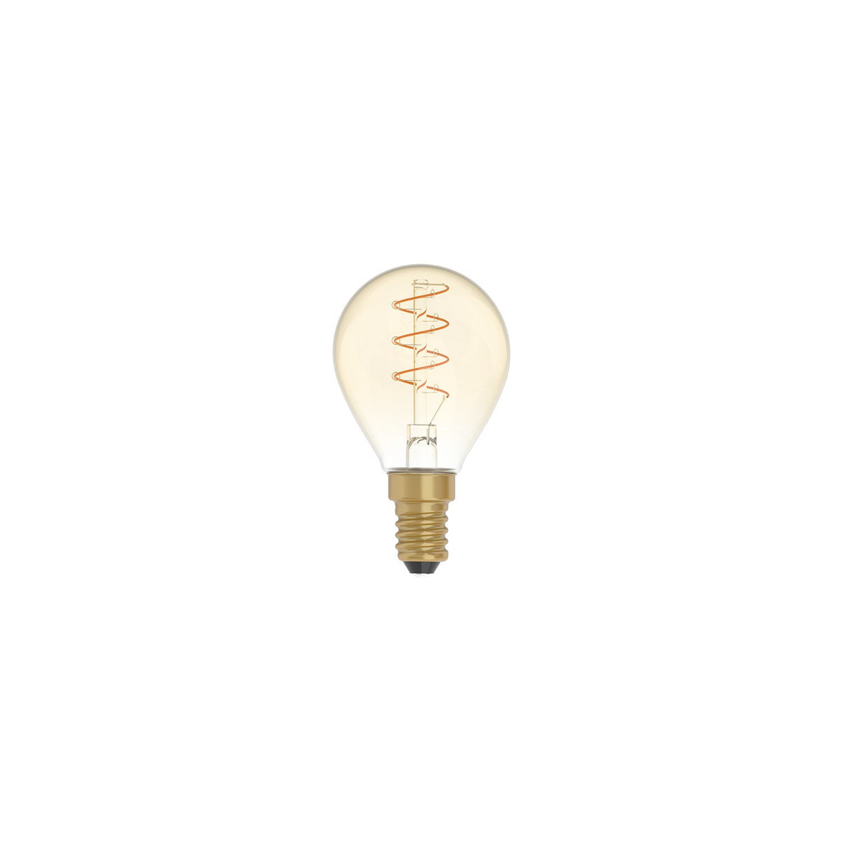 LED zlatá žárovka C02, Mini glóbus G45, 2,2W E14, stmívatelná 1800K