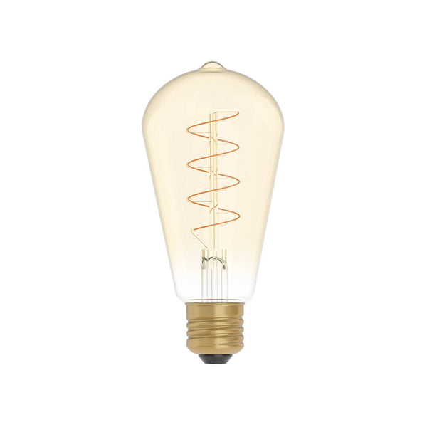 LED zlatá žárovka C04, 4W E27, stmívatelná 1800K