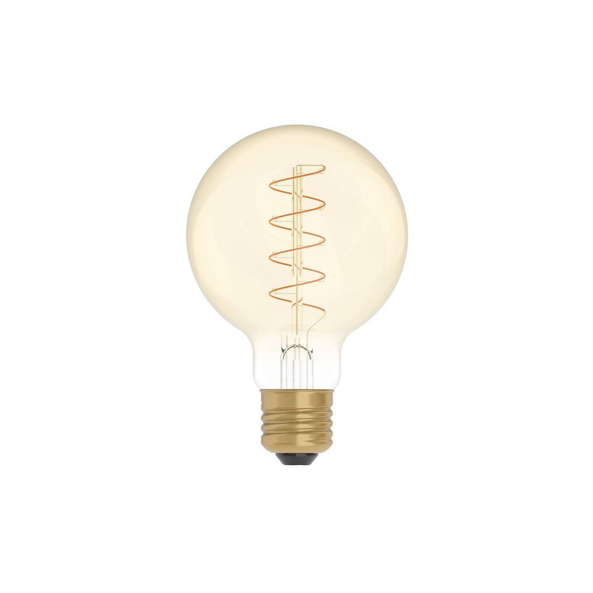 LED zlatá žárovka G80, 4W E27, stmívatelná 1800K
