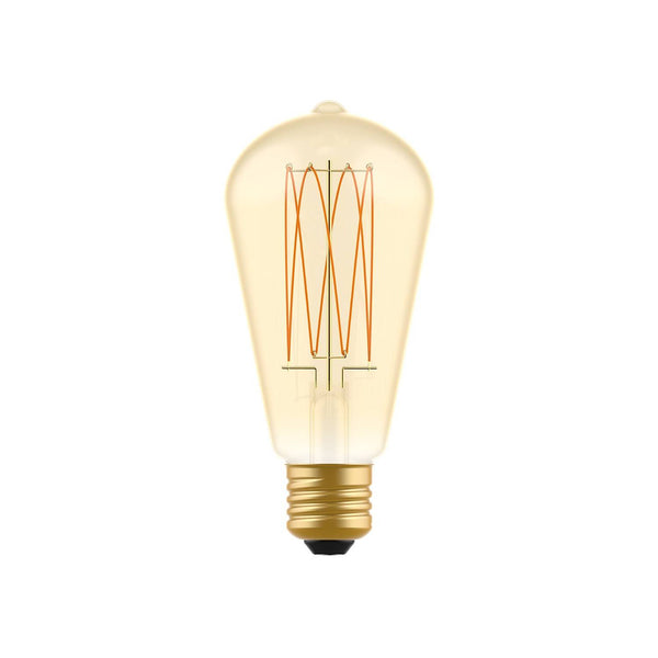 LED zlatá žárovka C54, 7W E27, stmívatelná 2700K