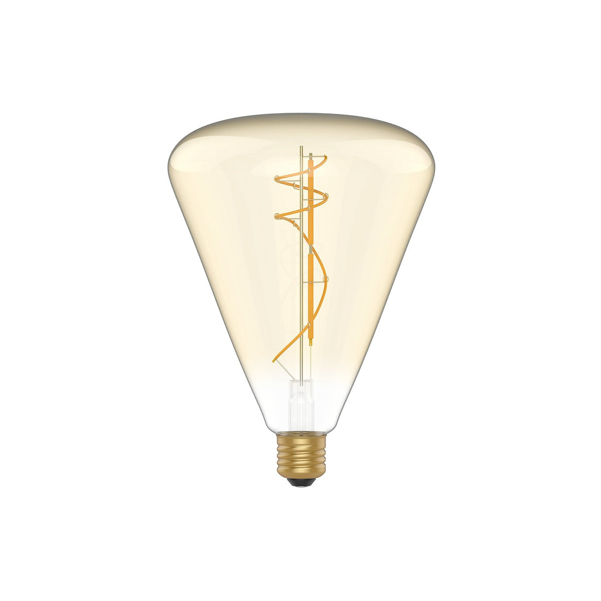 Stmívatelná LED zlatá žárovka E27, 8,8W, 2200K, průměr 140 mm