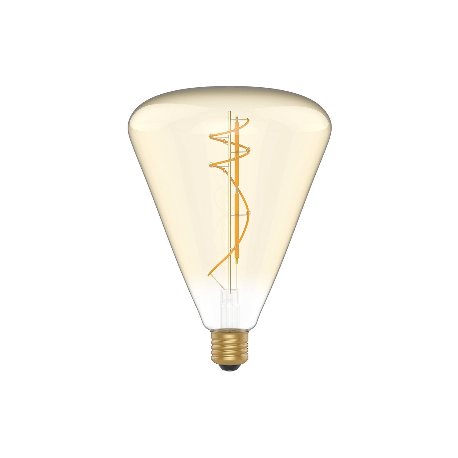 Stmívatelná LED zlatá žárovka E27, 8,8W, 2200K, průměr 140 mm