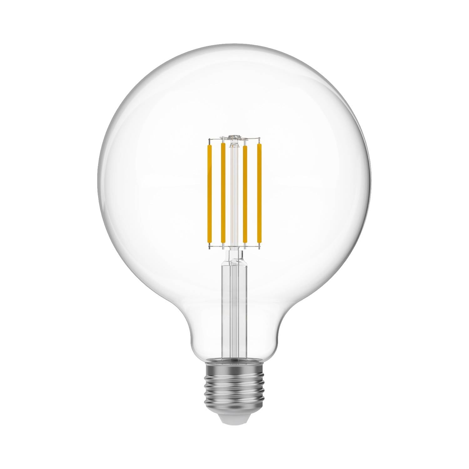 LED žárovka čirá Globe G125 7W 806Lm E27 3500K stmívatelná, průměr 125 mm