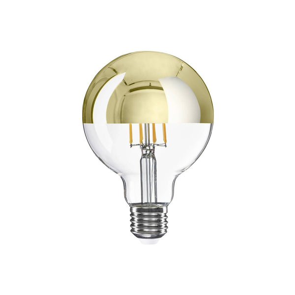 LED žárovka Globe G95 7W 650Lm E27 2700K Stmívací se zlatým vrchlíkem