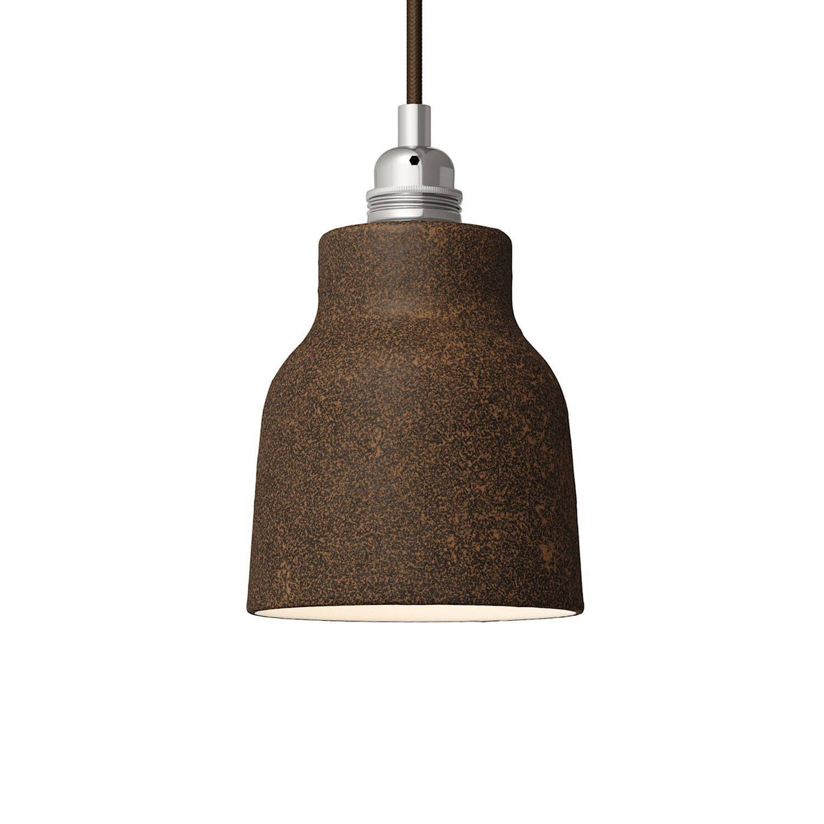 Ručně vyrobené keramické stínidlo ve tvaru vázy, průměr 130 mm, E27