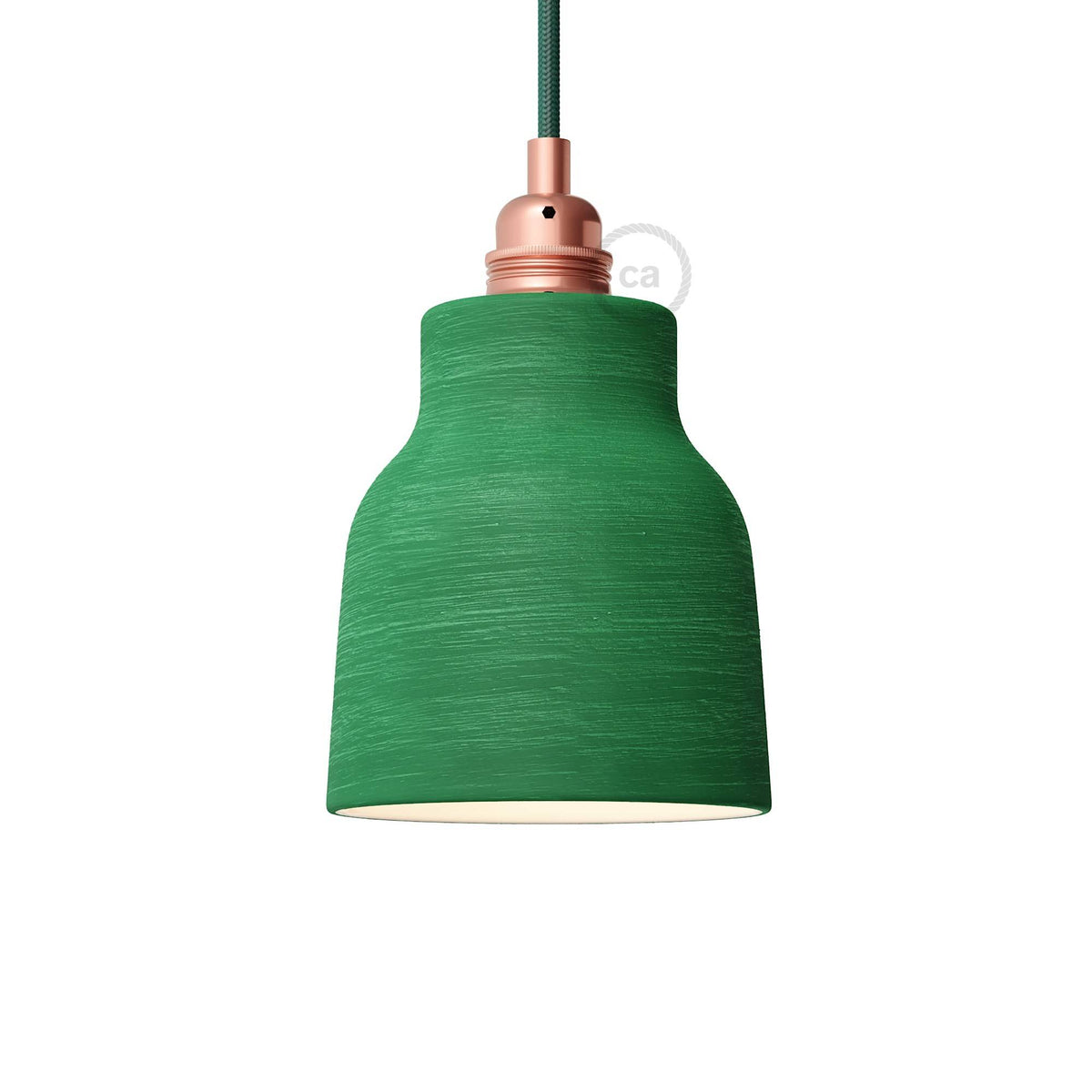 Ručně vyrobené keramické stínidlo ve tvaru vázy, průměr 130 mm, E27