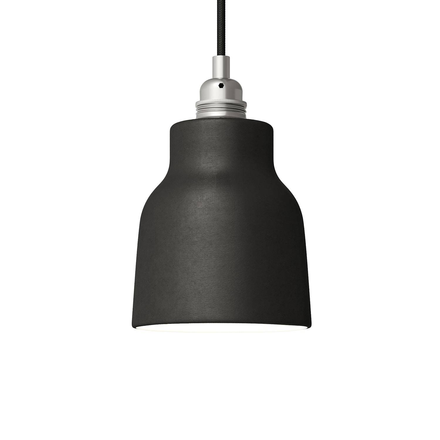 Ručně vyrobené keramické stínidlo ve tvaru vázy, průměr 130 mm, E27