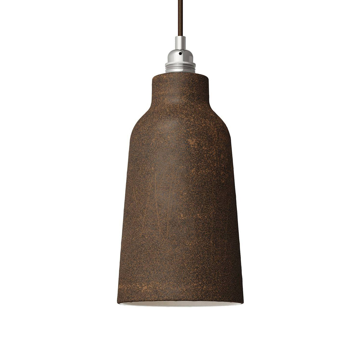 Ručně vyrobené keramické stínidlo ve tvaru lahve, průměr 150 mm, E27
