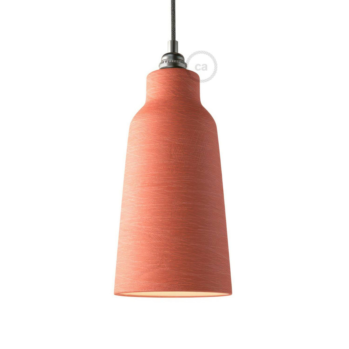 Ručně vyrobené keramické stínidlo ve tvaru lahve, průměr 150 mm, E27
