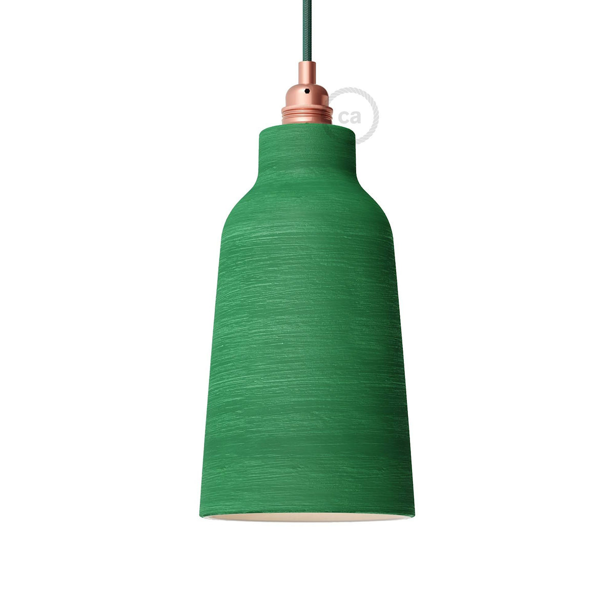 Ručně vyrobené keramické stínidlo ve tvaru lahve, průměr 150 mm, E27