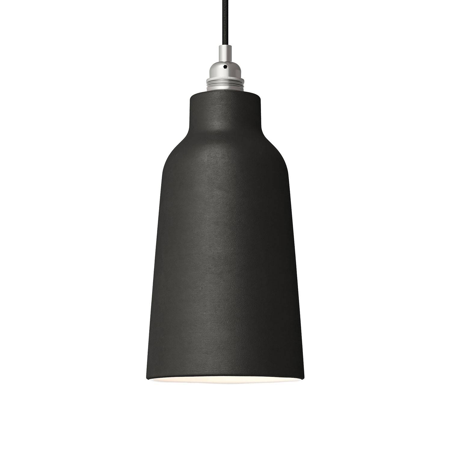 Ručně vyrobené keramické stínidlo ve tvaru lahve, průměr 150 mm, E27