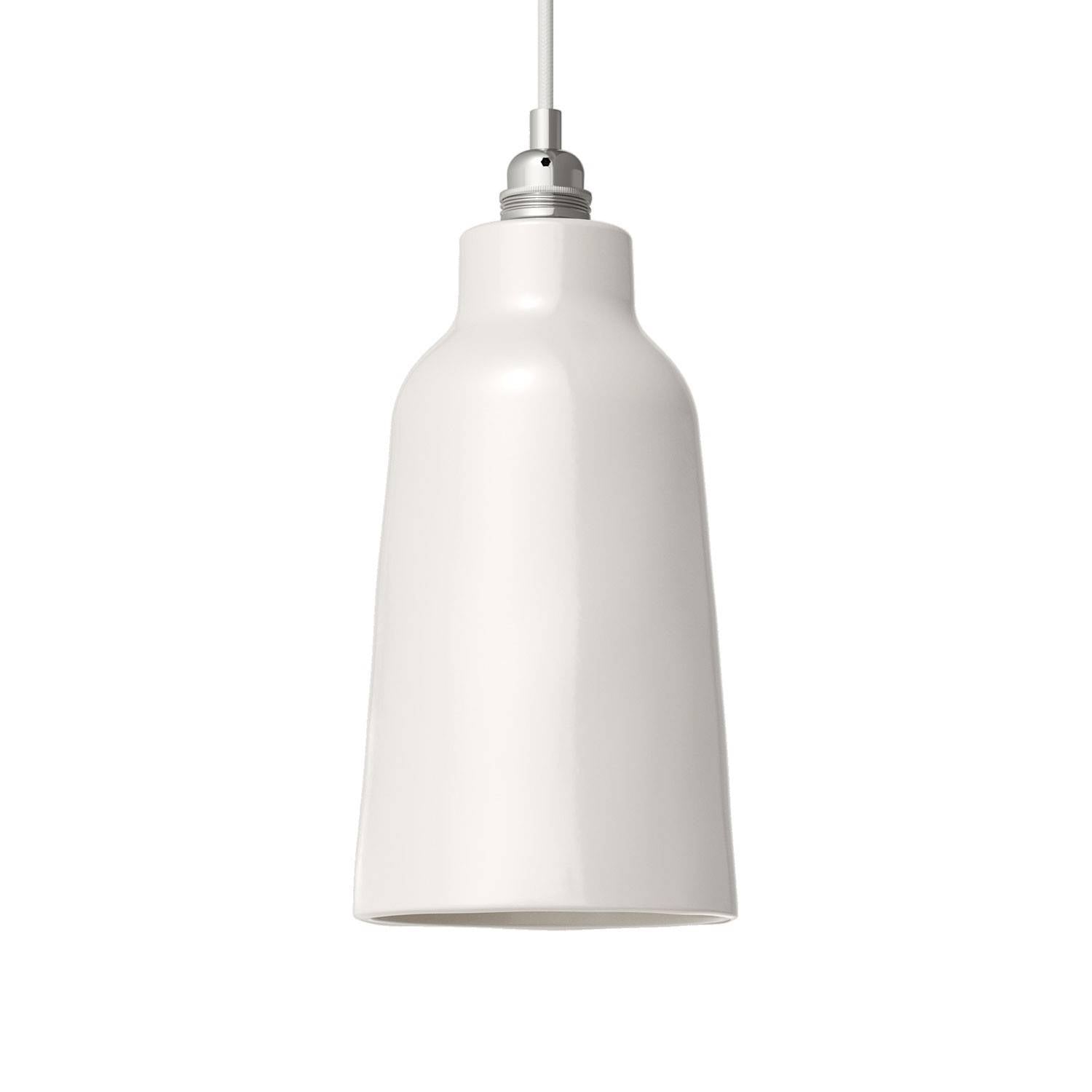 Ručně vyrobené keramické stínidlo ve tvaru lahve, průměr 150 mm, E27
