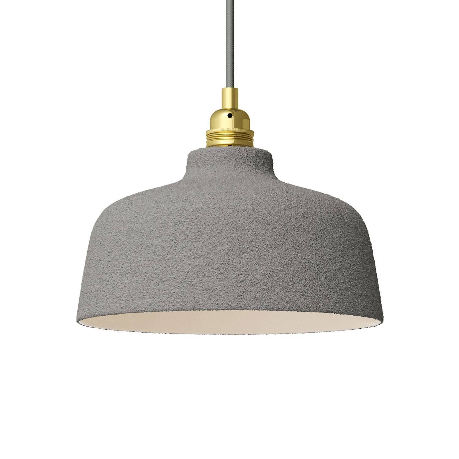 Ručně vyrobené keramické stínidlo misky, průměr 240 mm, E27