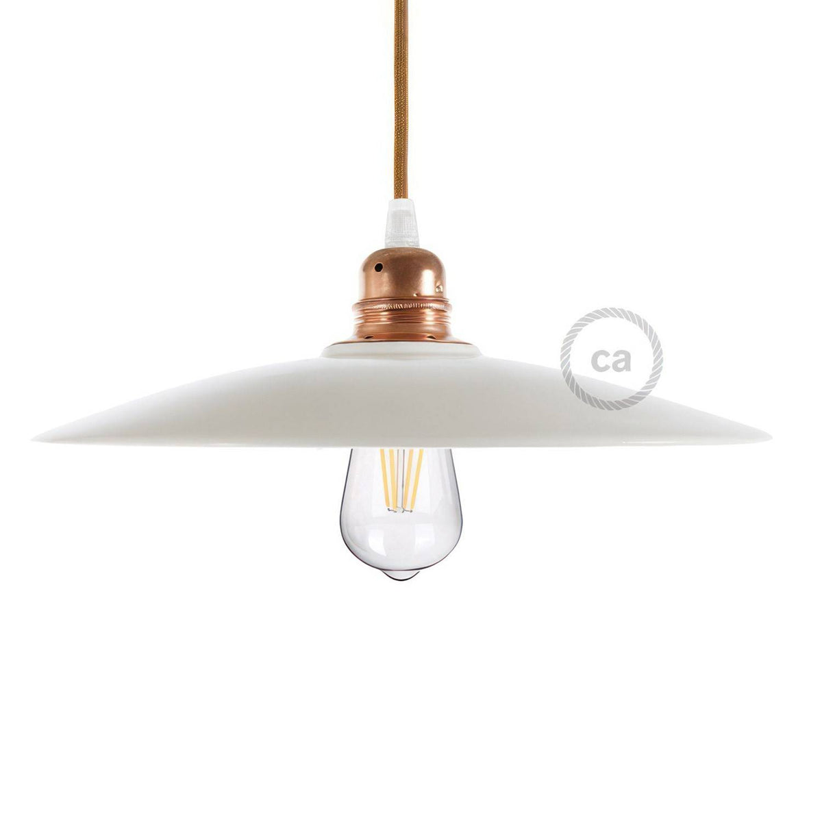 Keramické stínidlo talíř 310 mm, glazovaná keramika, E27