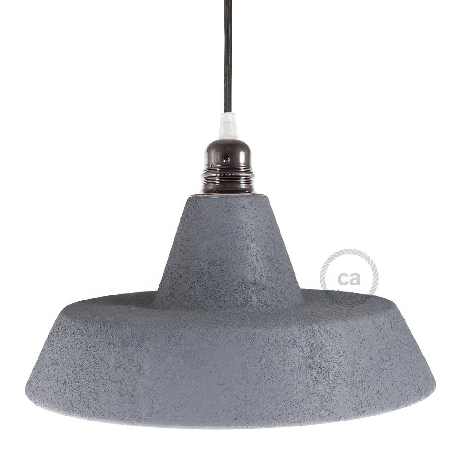 Industriální glazované keramické stínidlo Ø 305 mm pro E27 lampy