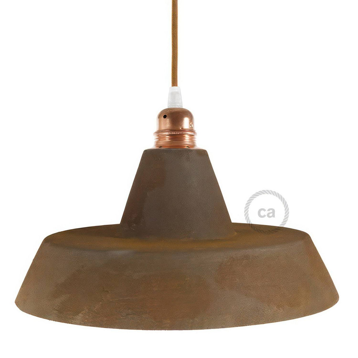 Industriální glazované keramické stínidlo Ø 305 mm pro E27 lampy