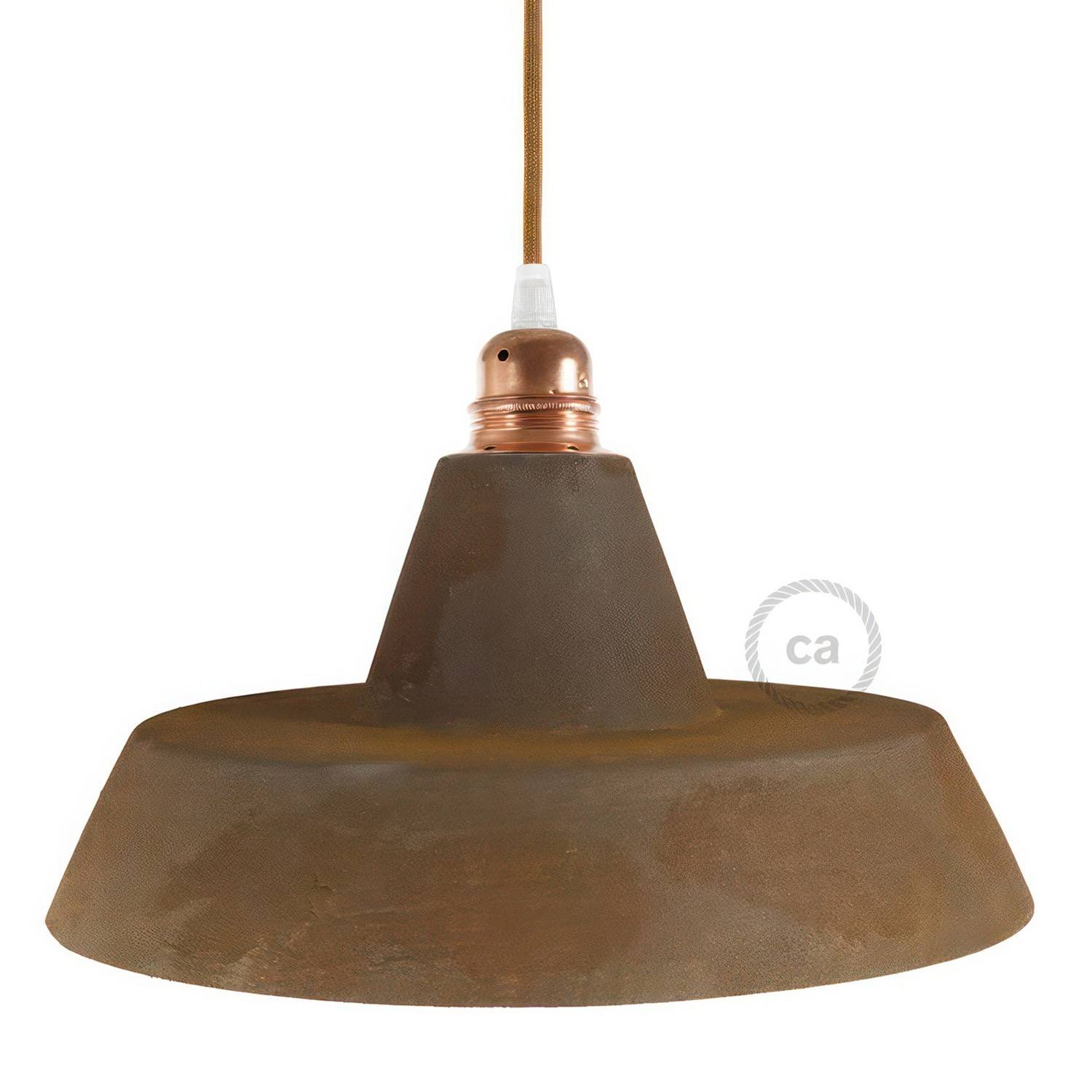 Industriální glazované keramické stínidlo Ø 305 mm pro E27 lampy