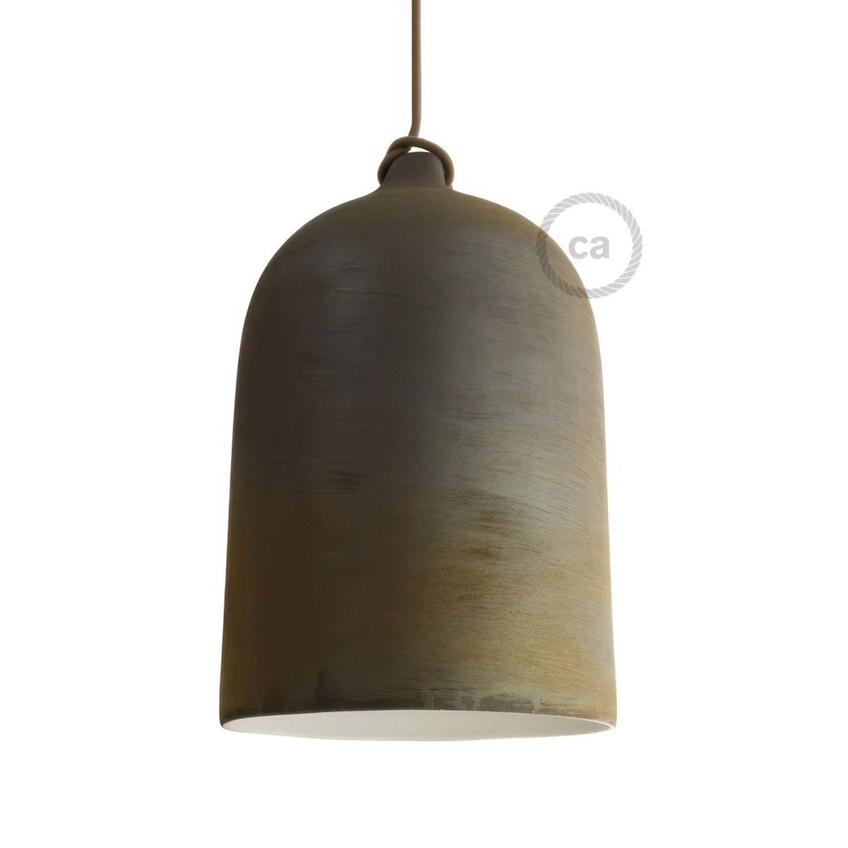 Keramické stínidlo Zvon XL, lakovaná keramika, průměr 250 mm
