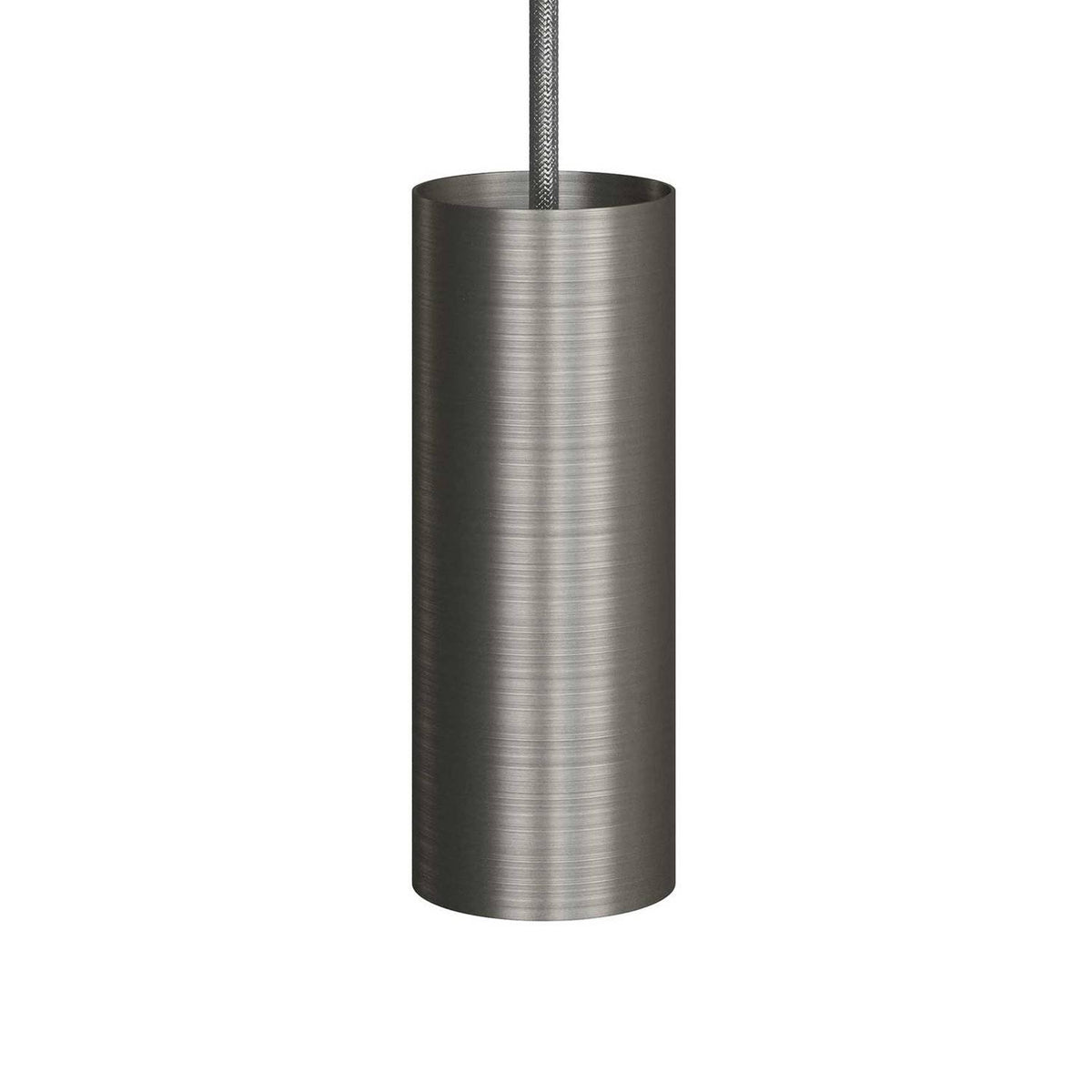 Tub-E14, černé válcové bodové stínidlo s E14 objímkou, průměr 60 mm, výška 153 mm