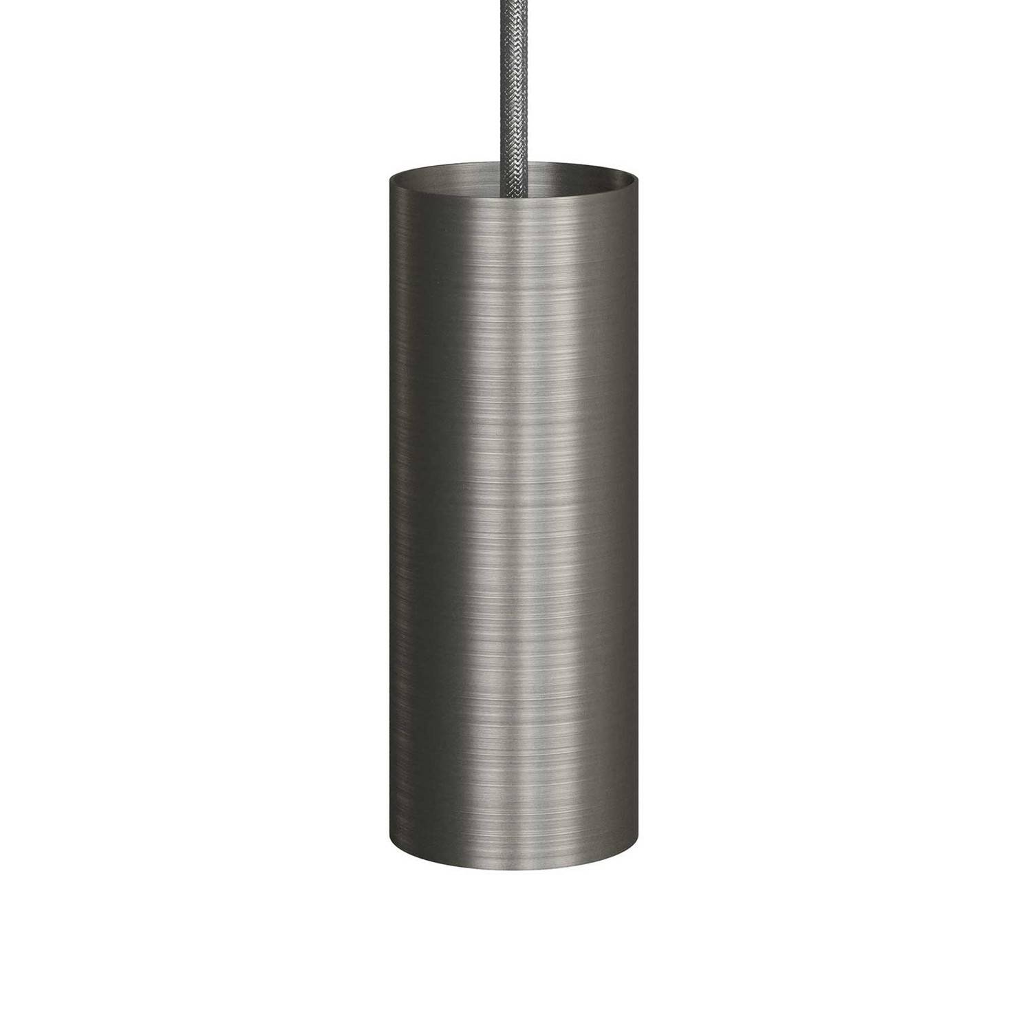 Tub-E14, černé válcové bodové stínidlo s E14 objímkou, průměr 60 mm, výška 153 mm