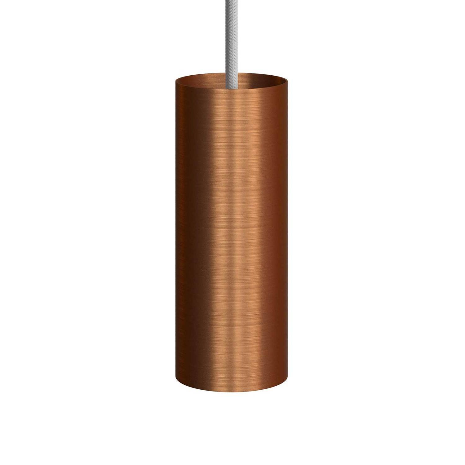 Tub-E14, černé válcové bodové stínidlo s E14 objímkou, průměr 60 mm, výška 153 mm