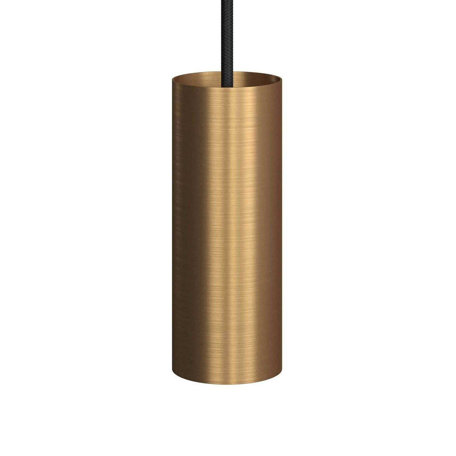 Tub-E14, černé válcové bodové stínidlo s E14 objímkou, průměr 60 mm, výška 153 mm