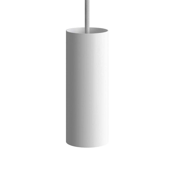 Tub-E14, černé válcové bodové stínidlo s E14 objímkou, průměr 60 mm, výška 153 mm