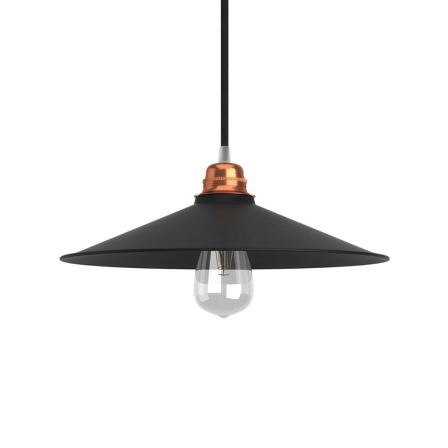 Kovové stínidlo Swing E27, lakovaný kov, šířka 300 mm