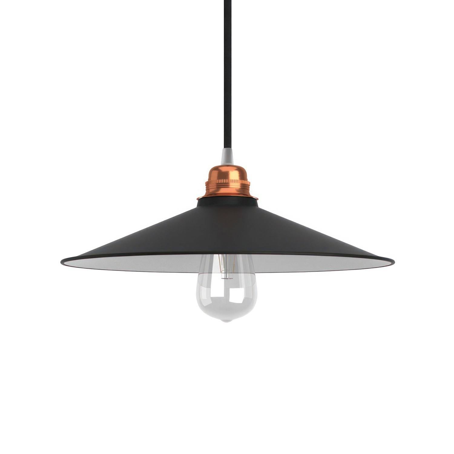 Kovové stínidlo Swing E27, lakovaný kov, šířka 300 mm