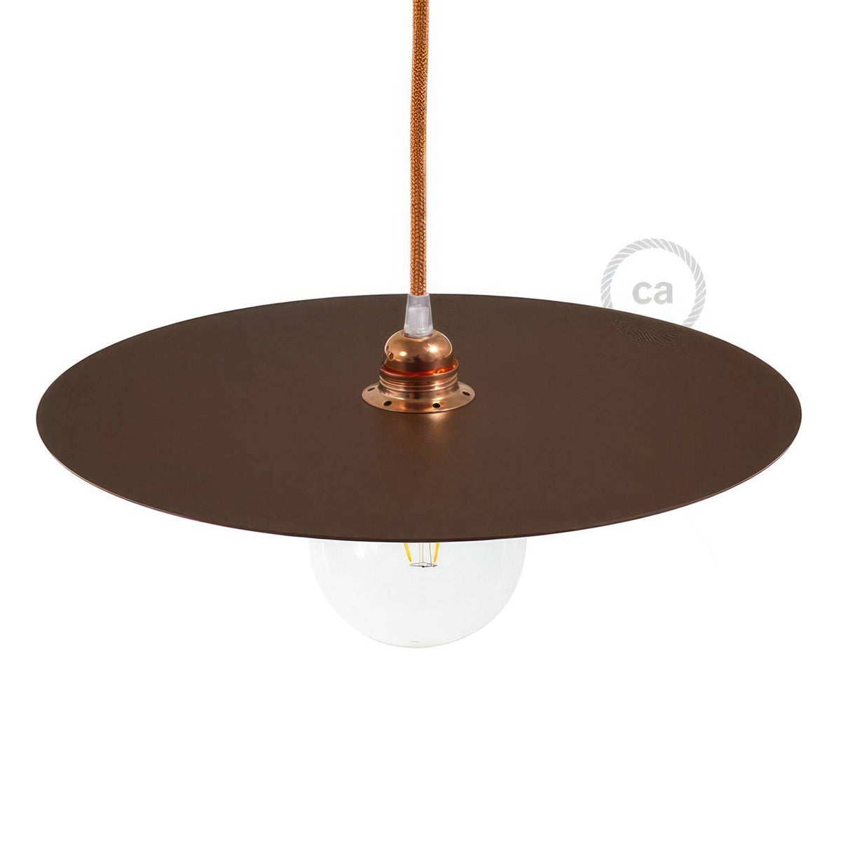Kruhové lakované kovové stínidlo LP deska, průměr 40 cm