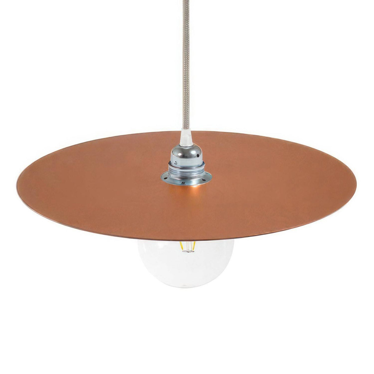 Kruhové lakované kovové stínidlo LP deska, průměr 40 cm