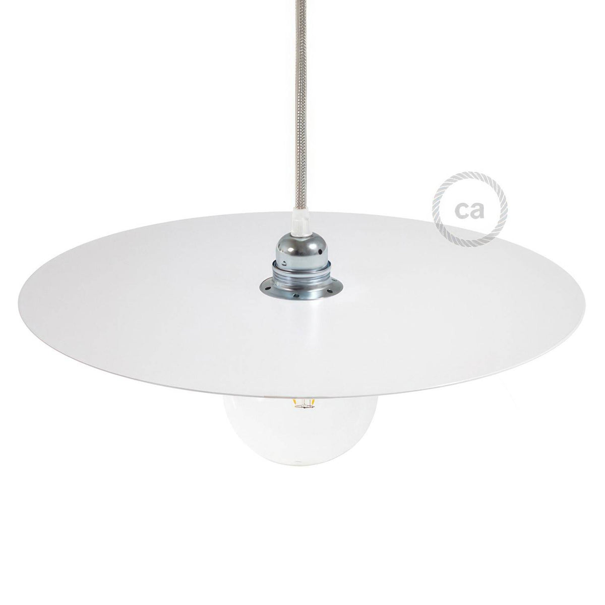 Kruhové lakované kovové stínidlo LP deska, průměr 40 cm