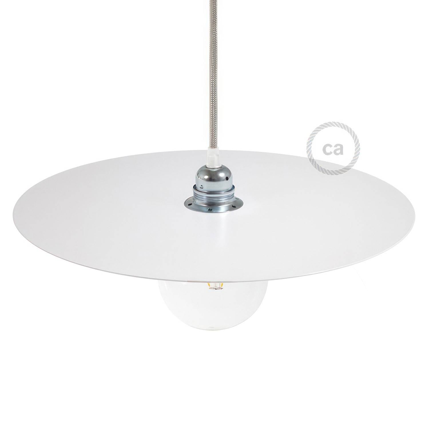 Kruhové lakované kovové stínidlo LP deska, průměr 40 cm
