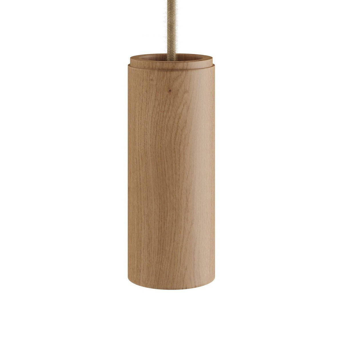 Dřevěné válcové stínidlo Tub-E14, průměr 60 mm, výška 150 mm